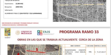 Avanza pavimentación de la calle Sinaloa en la colonia Ejidal