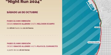 Implementarán cierre del malecón por el Medio Maratón Nocturno “Night Run 2024”