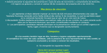 Abierta la convocatoria para Reina del Carnaval La Paz 2025