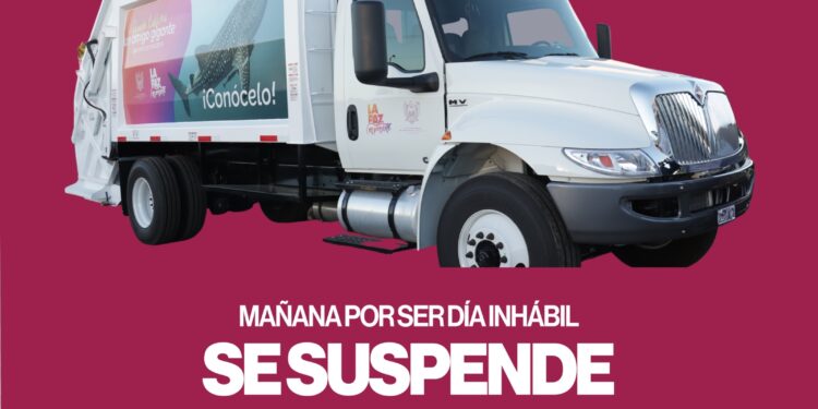Anuncian suspensión del servicio de recolección de basura el martes 1 de octubre