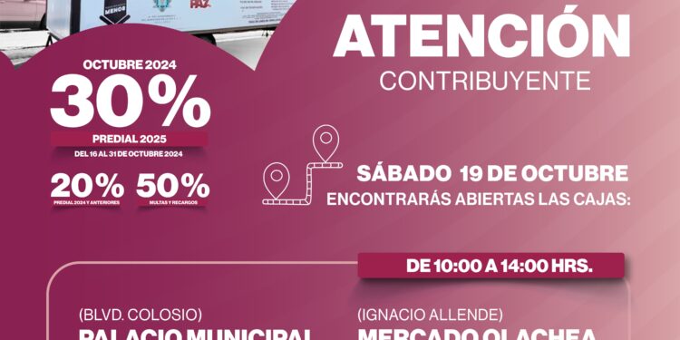 Ayuntamiento de La Paz habilita cajas móviles para pago del predial