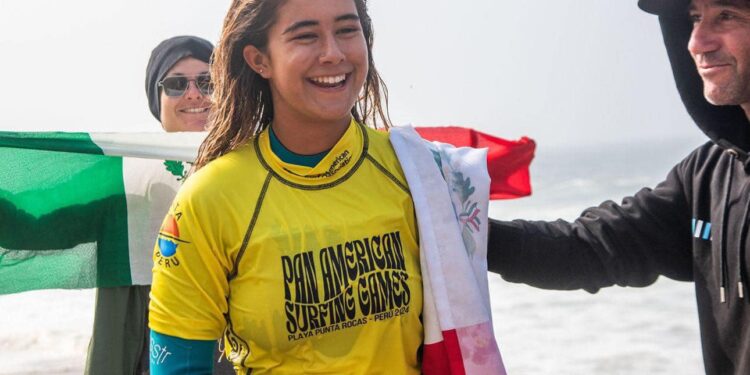 DESTACADA ACTUACIÓN DE CORAL BONILLA EN LOS JUEGOS PANAMERICANOS DE SURF 2024