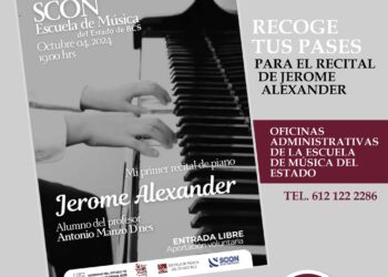 INVITA ISC AL PRIMER RECITAL DE PIANO DEL ARTISTA JEROME ALEXANDER