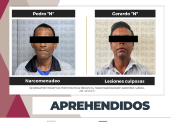 APREHENDE PGJE A IMPUTADOS POR DELITO CONTRA LA SALUD Y LESIONES CULPOSAS 