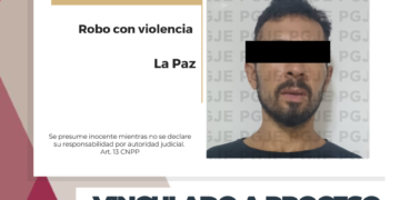 QUEDA DAVID N EN PRISIÓN PREVENTIVA POR ROBO CON VIOLENCIA A NEGOCIO EN LA PAZ 