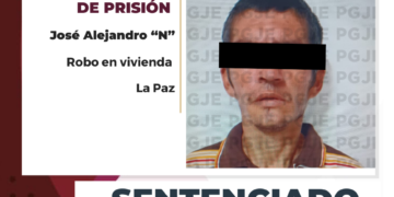 MEDIANTE PROCEDIMIENTO ABREVIADO OBTIENE PGJE SENTENCIA DE MÁS DE 3 AÑOS DE PRISIÓN CONTRA CULPABLE DE ROBO A VIVIENDA EN LA PAZ