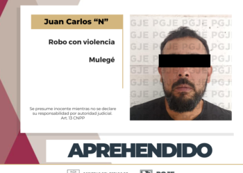  ASEGURA PGJE EN MULEGÉ A UN HOMBRE BUSCADO EN BAJA CALIFORNIA POR ROBO CON VIOLENCIA
