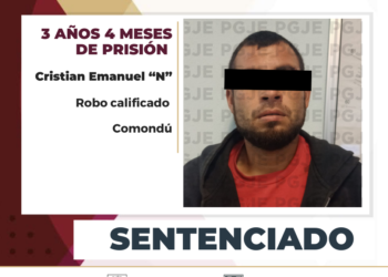 POR ROBO CRISTIAN “N” PASARÁ MÁS DE 3 AÑOS EN PRISIÓN