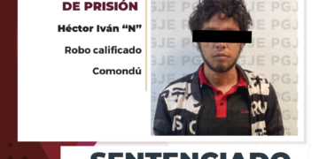 POR ROBO HÉCTOR IVÁN N ESTARÁ EN PRISIÓN MÁS DE 3 AÑOS 