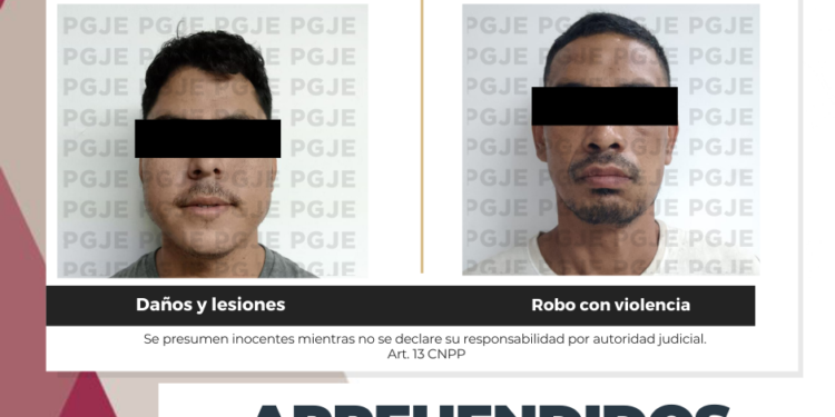 APREHENDE PGJE A DOS IMPUTADOS POR DIVERSOS DELITOS