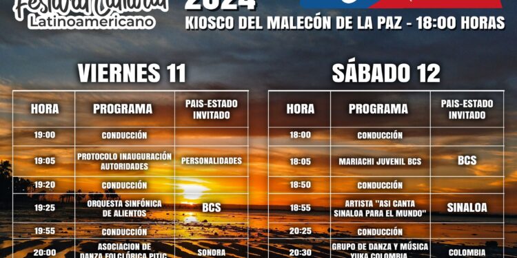 DEL 11 AL 12 DE OCTUBRE REALIZARÁN EL TERCER FESTIVAL CULTURAL LATINOAMERICANO 