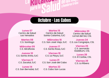 INICIARÁ GOBIERNO ESTATAL RUTA ROSA CONTRA EL CÁNCER DE MAMA EN LOS CABOS Y LA PAZ