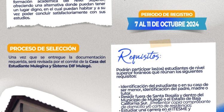 CASA DEL ESTUDIANTE MULEGINA ABRE SUS PUERTAS POR PRIMERA VEZ EN SANTA ROSALÍA