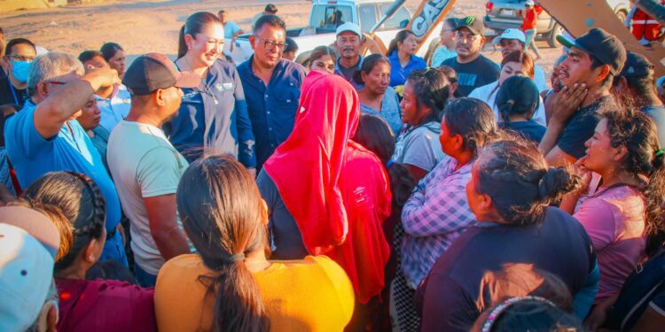 ARRANCA OBRA DE AMPLIACIÓN DE LA RED DE AGUA POTABLE EN LA COLONIA GUERRERO EN VIZCAÍNO.