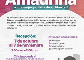 Instituto Municipal de las Mujeres abre convocatoria “Amadrina a una mujer privada de su libertad”