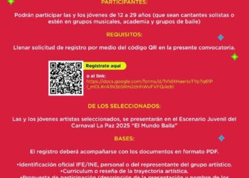 Invitan a participar en la convocatoria del Escenario Juvenil del Carnaval La Paz 2025