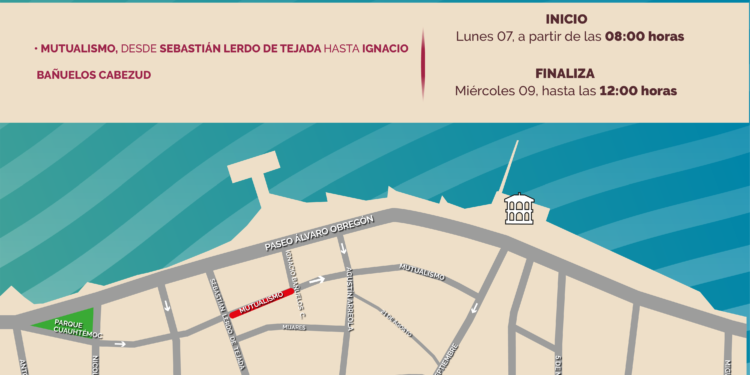 Anuncian cierre de vialidades en el Centro Histórico por trabajos de CFE