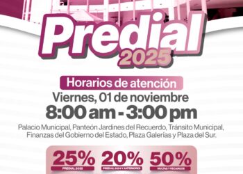 Cajas para pago del Predial trabajarán con normalidad el 01 de noviembre