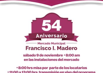 Con diversas actividades celebrarán 54 aniversario del mercado Madero