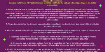 Convocan a poetas a participar en el certamen “Juegos Florares” del Carnaval La Paz 2025