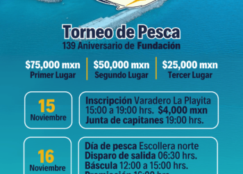 REALIZARÁN EL 15 Y 16 DE NOVIEMBRE, TORNEO DE PESCA DE JUREL, EN SANTA ROSALÍA