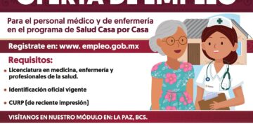 REALIZAN CONTRATACIÓN DE PERSONAL MÉDICO Y DE ENFERMERÍA PARA EL PROGRAMA “SALUD CASA POR CASA”