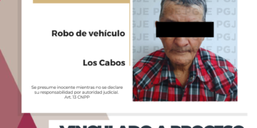 APREHENDE PGJE A IMPUTADO POR ROBO DE VEHÍCULO