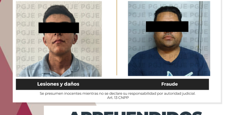 DETIENE PGJE A DOS HOMBRES EN LA PAZ Y LOS CABOS POR DIVERSOS DELITOS 