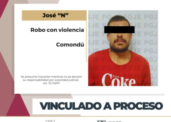 OBTIENE PGJE VINCULACIÓN A PROCESO Y PRISIÓN PREVENTIVA CONTRA IMPUTADO POR ROBO CON VIOLENCIA