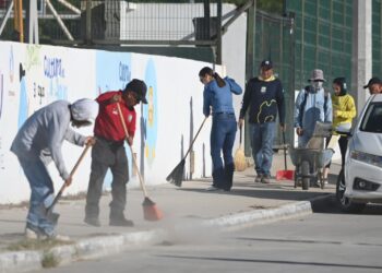 INDEM Y OBRAS PÚBLICAS REALIZAN CAMPAÑA DE LIMPIEZA. 