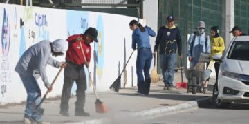 INDEM Y OBRAS PÚBLICAS REALIZAN CAMPAÑA DE LIMPIEZA. 
