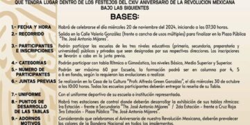 Ayuntamiento de Los Cabos, mantiene abierta la convocatoria de participación en el desfile cívico-deportivo de la Revolución Mexicana