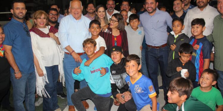 ENTREGA ALCALDE CHRISTIAN AGÚNDEZ PARQUE POLIDEPORTIVO EN LA COLONIA LA PLAYA