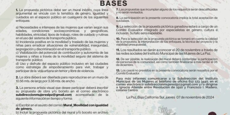 Invita IMM a participar en el Concurso de Pintura Mural “Movilidad con Igualdad de Género”