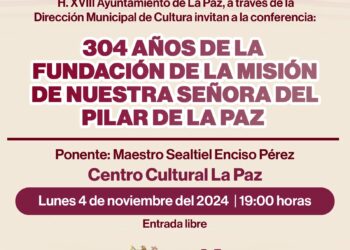 Invitan a la conferencia histórica en el Centro Cultural La Paz