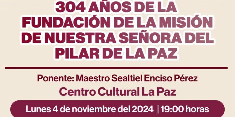 Invitan a la conferencia histórica en el Centro Cultural La Paz