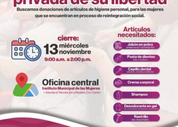 Se amplía convocatoria de apoyo a mujeres privadas de su libertad 