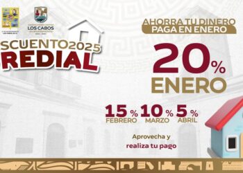 ¿Aun no pagas el predial? Aprovecha los últimos días para obtener el 20% de descuente que brinda el XV Ayuntamiento de Los Cabos