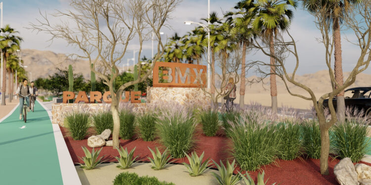 INICIA API-BCS TRABAJOS DE REHABILITACIÓN EN CAMELLÓN CENTRAL DEL PARQUE BMX