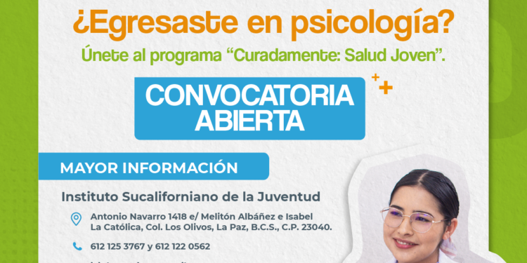 Permanece abierta la convocatoria para que jóvenes psicólogos, puedan postularse al programa “curadamente” 2025