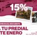 Continúa el descuento del impuesto predial con un 15%