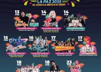 Cartelera del Carnaval de La Paz 2025: 90’s Pop Tour, Ángeles Azules, Chayanne y Más