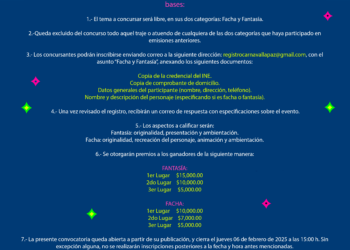 Invitan a participar en el concurso de disfraz de Facha y Fantasía del Carnaval La Paz 2025