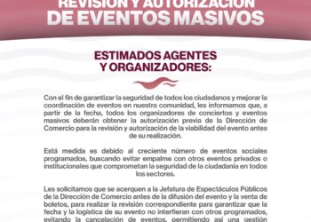 Ayuntamiento de La Paz anuncia nuevas medidas para la organización de eventos 