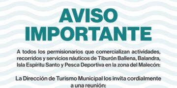 Turismo Municipal convoca a reunión con permisionarios náuticos