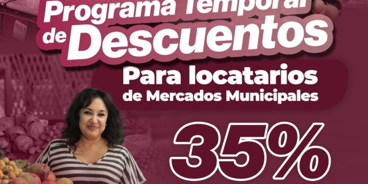 Anuncian Programa Temporal de Descuentos en mercados municipales