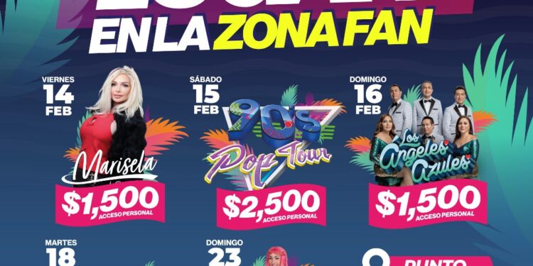 Anuncian fecha para adquirir boletos en la Zona Fan del Carnaval La Paz 2025