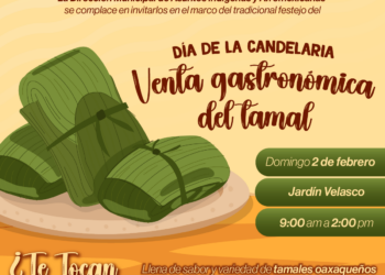Invitan a celebrar el Día de la Candelaria en el Jardín Velasco con la venta de tamales