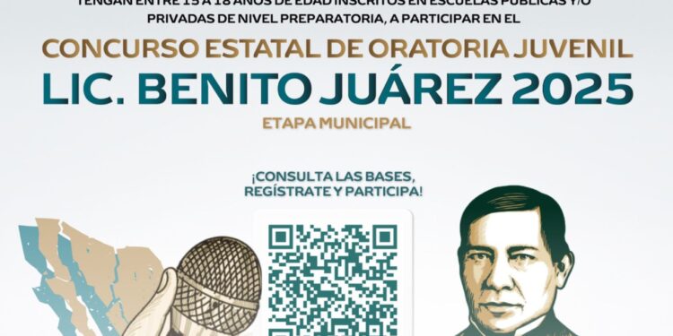 Invitan a jóvenes de Los Cabos a participar en el Concurso Municipal de Oratoria “Benito Juárez”