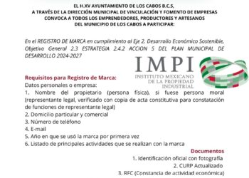 Invitan a emprendedores de Los Cabos a participar en la convocatoria para el registro de marca